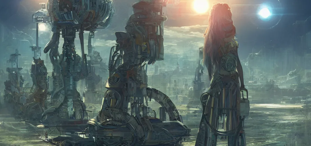 Image similar to solarpunk human, cgsociety, ArtStation, concept Art