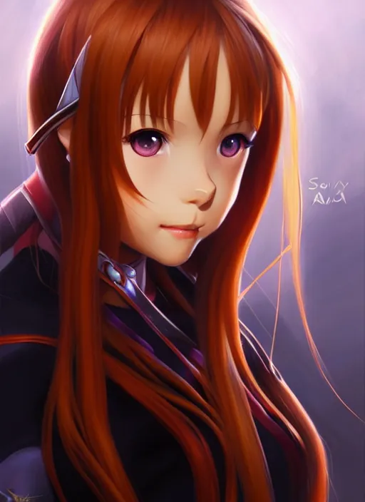Prompt: portrait of cute young asuna from sao, painted by stanley artgerm, boris vallejo, fantasy art, sleek curves, sharp focus, trending on artstation hq, deviantart