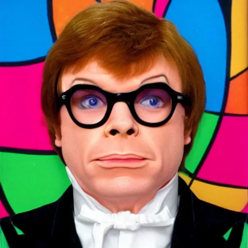 Prompt: Austin Powers, mugshot