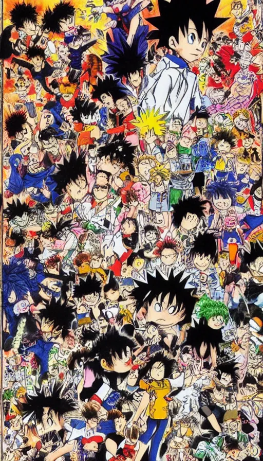 Image similar to the end of the world, by yoshihiro togashi