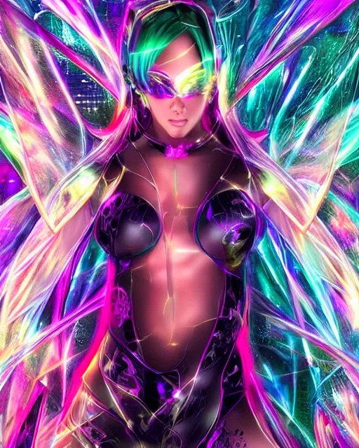 Prompt: a powerful energy psychedelic matrix anime woman, by alexander fedosav, hyper detailed digital matte painting, concept art, hyperrealism, 1 6 k resolution, cinema 4 d, 8 k resolution, trending on artstation, behance hd, a masterpiece, by stephan martiniere, particles, cel - shaded, power bright neon energy, by david a. hardy,