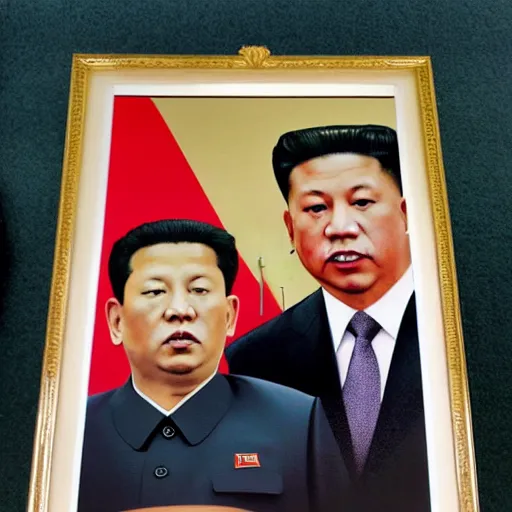 Image similar to north korean portrait photo of duterte,