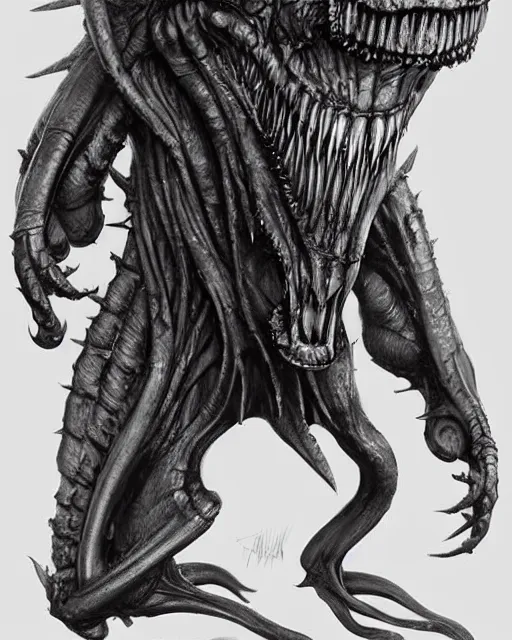 Image similar to monster design, by antonio j. manzanedo, giger, trending on artstation