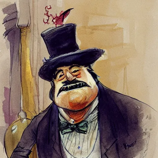 Image similar to the drunk french baron by peter de seve