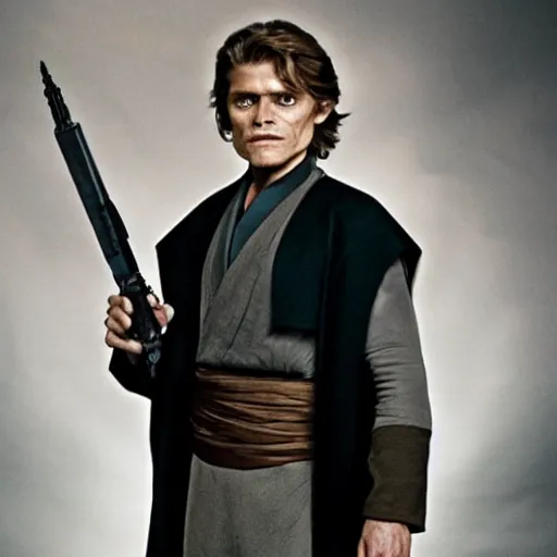 Prompt: Willem Dafoe as Anakin skywalker