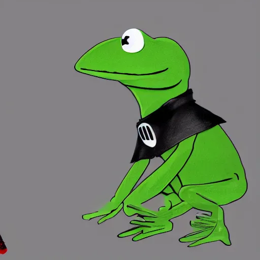 Prompt: Kermit the frog as Darth Vader, 4k, detailed, trending on artstation, concept art,