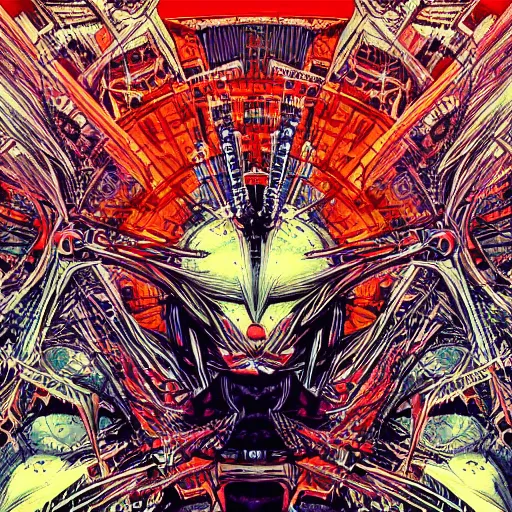 Image similar to beautiful album cover design by Philippe Druillet, digital art