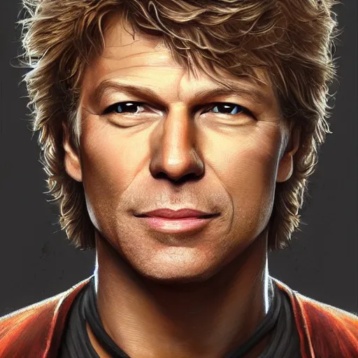 Prompt: john bon jovi portrait, intricate, highly detailed, digital painting, artstation, concept art, smooth, sharp focus, illustration, unreal engine 5, 8 k, art by artgerm and greg rutkowski and alphonse mucha