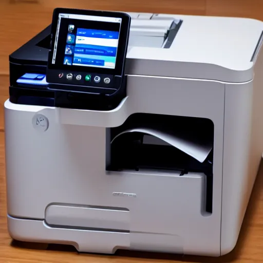 Prompt: printer designed by apple