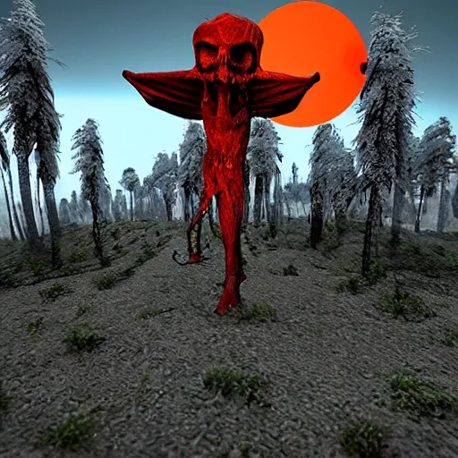 Prompt: 3 d nightmare dream horrifying landscape emulator