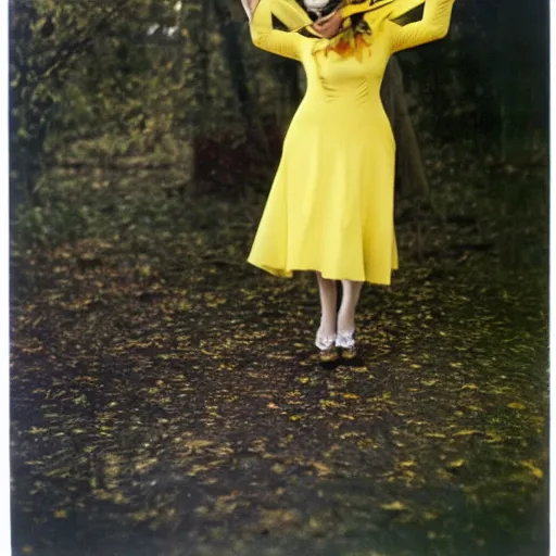 Image similar to elegant woman dressed up as pikachu, art photo by Annie Liebovitz and David Hamilton and Alphonse Mucha