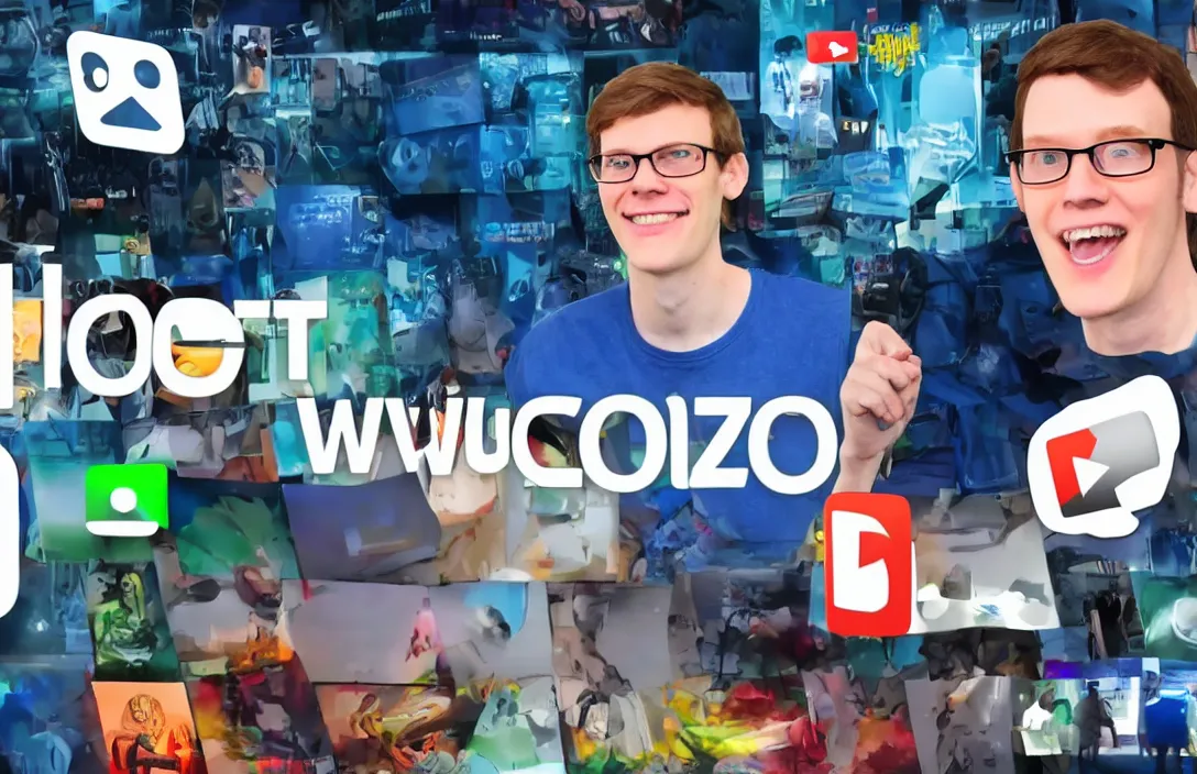 Image similar to scott the woz, youtube thumbnail