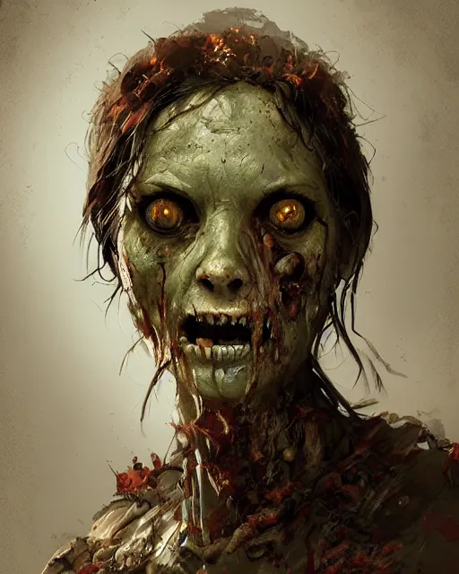 Image similar to hyper realistic photo portrait zombie mummy cinematic, greg rutkowski, james gurney, mignola, craig mullins, brom