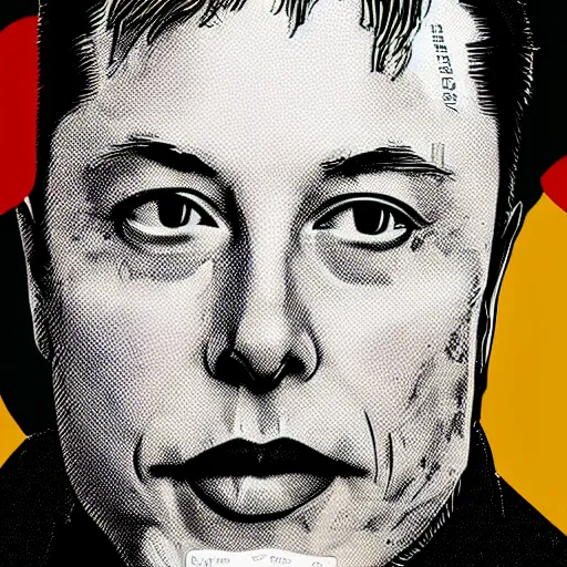 Image similar to Elon musk on the Mars Dollar bill