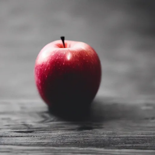 Prompt: a beautiful photo of a red apple, Ilford XP2S