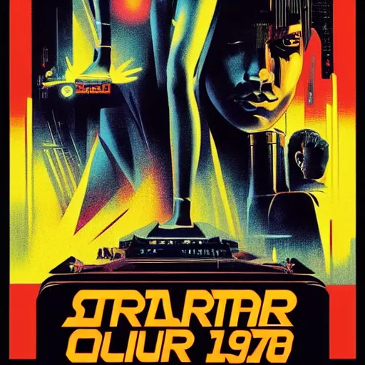 Prompt: poster blade runner 1982 by Tristan Eaton Stanley