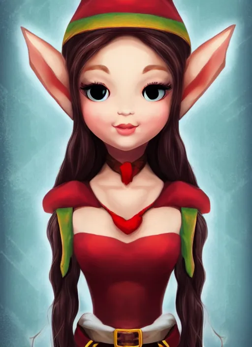 Prompt: very cute elf girl portrait, cinematic