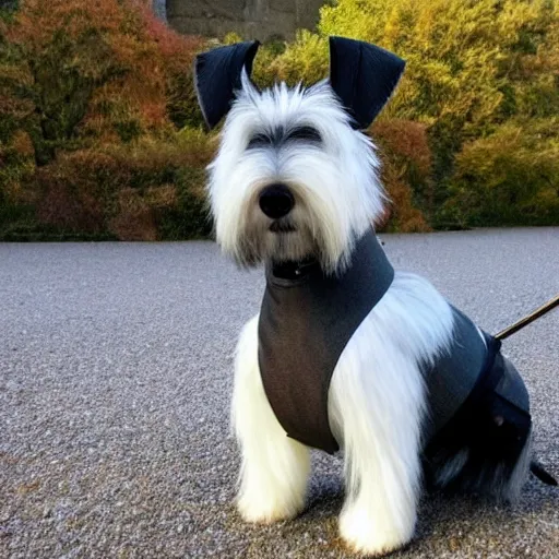 Prompt: A Samurai Schnauzer