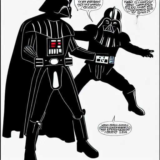 Image similar to darth vader fighting against anakin skywalker