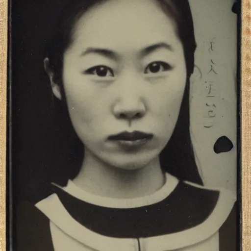 Image similar to Mariya Takeuchi, ambrotype