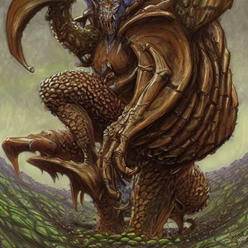 Image similar to mushroom as a fantasy D&D monster, art by Donato Giancola and James Gurney, digital art, trending on artstation