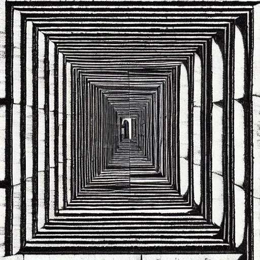 Prompt: endless persepolis by escher