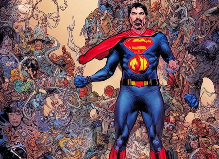 Image similar to a highly detailed superhero portrait of stephen strange, james gurney, james jean