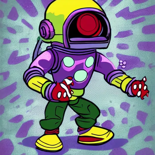 Image similar to commander keen illustration by mobius