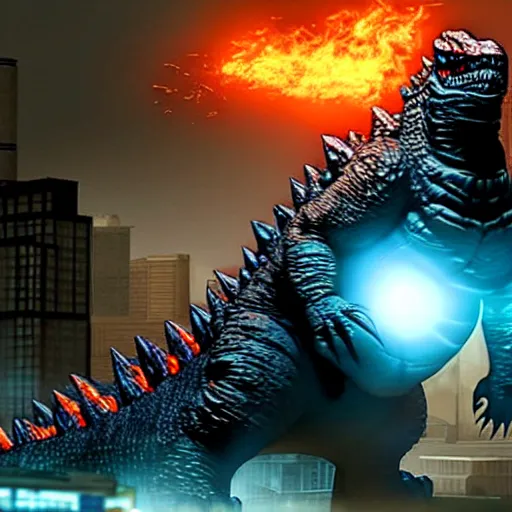 Prompt: Godzilla in Half-Life 2