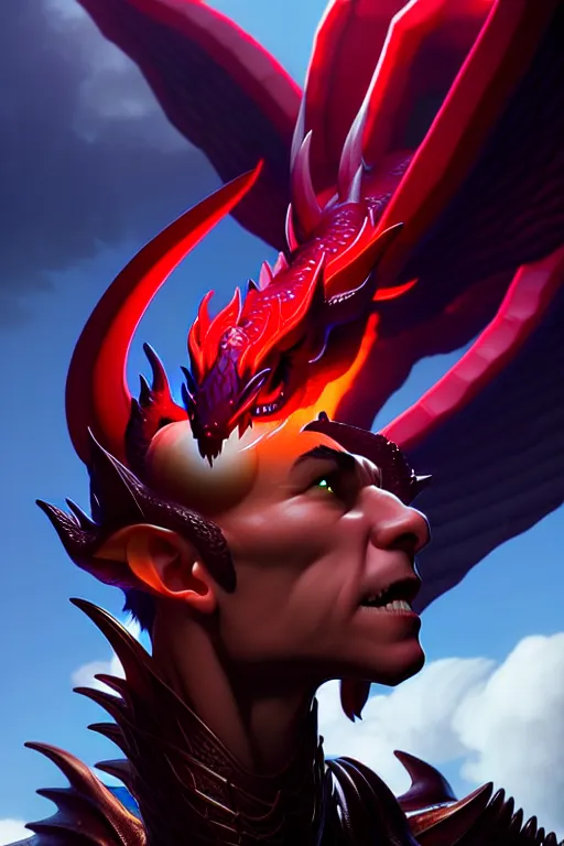 Prompt: highly detailed vfx portrait of bahamut by ilya kuvshinov, rossdraws, artgerm, sola digital arts, anti aliasing, raytracing : :