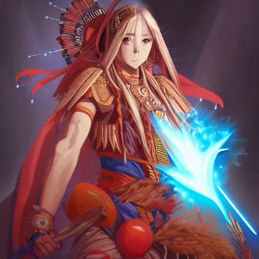 Image similar to anime portrait of Apollo24 as a shaman yedi using dark force to eliminate trump as an anime antagonist by Stanley Artgerm Lau, WLOP, Rossdraws, James Jean, Andrei Riabovitchev, Marc Simonetti, and Sakimichan, trending on artstation