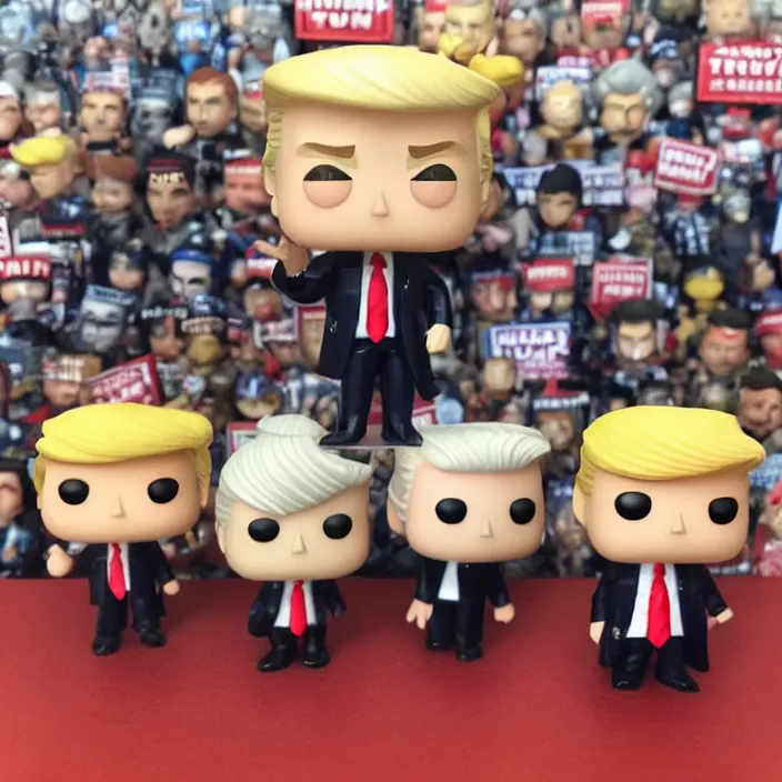 Image similar to Donald Trump, Funko Pop of Donald Trump, Figurine, Fantasy, Product Photo