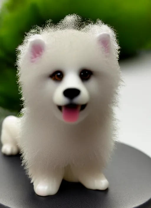 Image similar to 80mm resin detailed miniature of fluffy dog, Product Introduction Photos, 4K, Full body