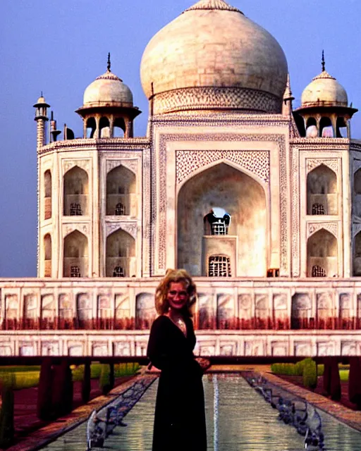 Image similar to tuesday weld visits the taj mahal by margaret brundage