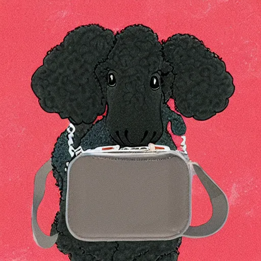 Image similar to poodle sized hippo in a purse