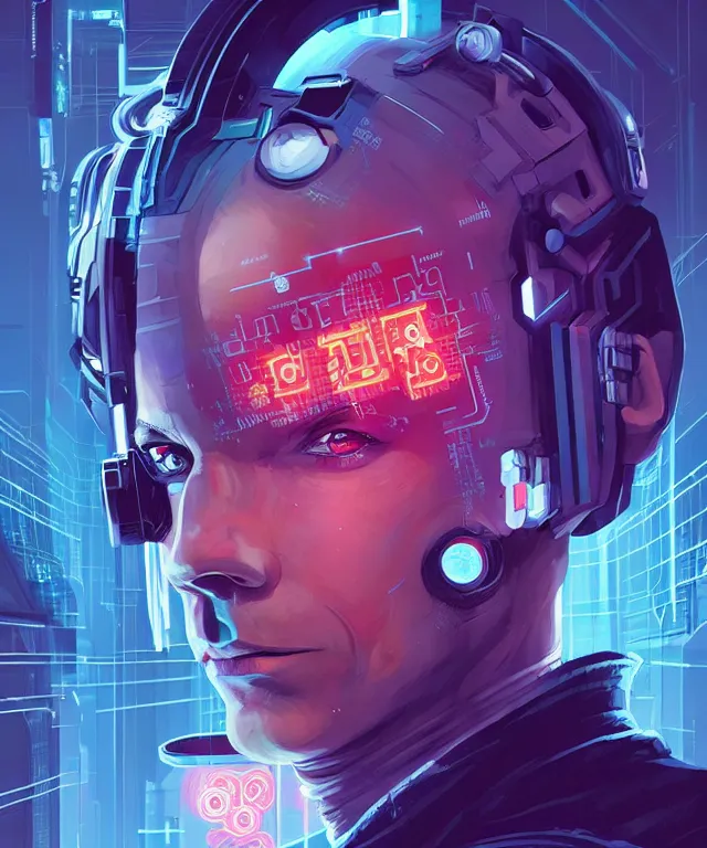 Image similar to a portrait of a male cyberpunk netrunner wearing a hadron collider, fantasy, elegant, digital painting, artstation, concept art, matte, sharp focus, illustration, art by josan gonzalez