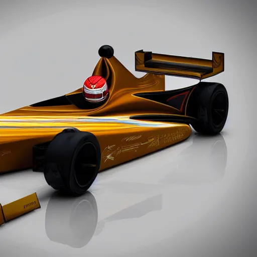 Image similar to formula racing car in the style of leonardo da vinci