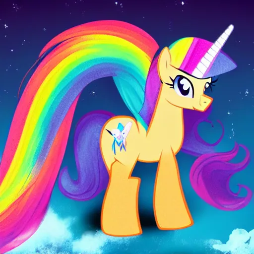 Image similar to photo of a my little pony that looks like a sasquatch