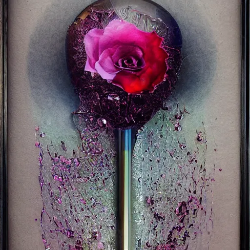 Image similar to by mark brooks, by tom fruin tender lords of the rings. the conceptual art is a beautiful & haunting work of art of a series of images that capture the delicate beauty of a flower in the process of decaying. the colors are muted & the overall effect is one of great sadness.