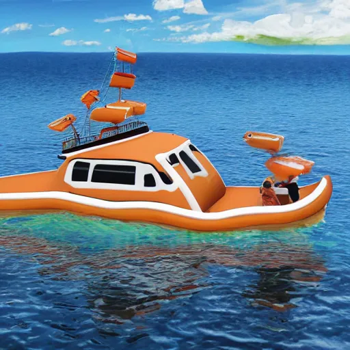 Image similar to a giant hamster boat photorealistic