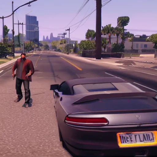 Image similar to leaked game footage of grand theft auto 6