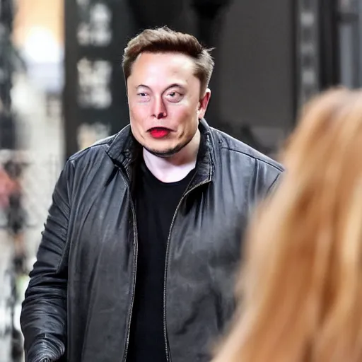 Image similar to elon musk suspiciously eating crystals in london