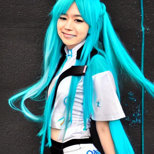 Image similar to Hatsune Miku by Melissa Ballesteros