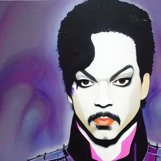 Image similar to Jae lee painting of the artist formerly known as Prince