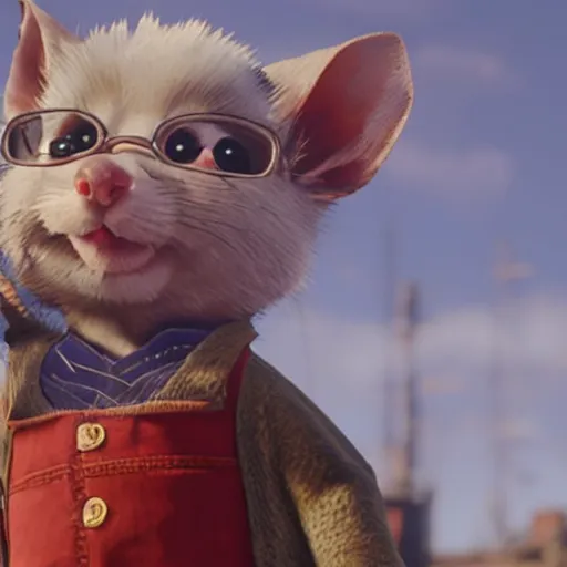 Prompt: stuart little in red dead redemption 2