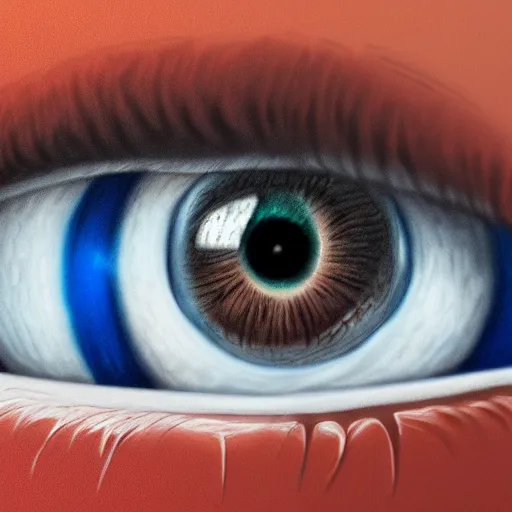 Image similar to highly detailed illustration of eyes, clean, crisp colours, 4 k, 8 k, hyper realistic,