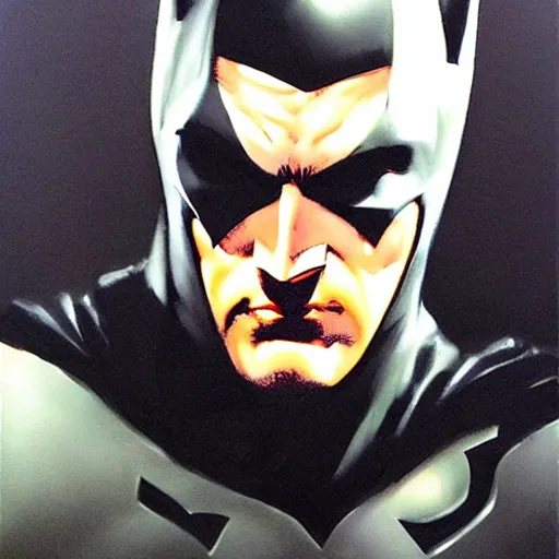 Image similar to batman in the style of phil hale