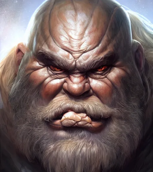 Image similar to a higly detailed airbrush full body shot and face portrait painting of a grim brute male dwarf male character, dynamic lighting, ambient lighting, deviantart, art by artgerm and simon bisley and karol bak