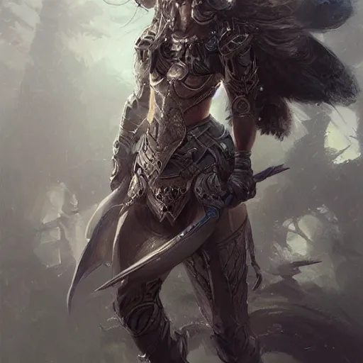 Prompt: female warrior, passion, bravery, intricate armour costumes, light and shadow effects, intricate, highly detailed, digital painting, art station, concept art, smooth, sharp focus, illustration, art by krenz cushart