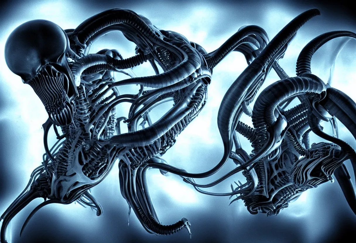 Image similar to x - ray of a xenomorph